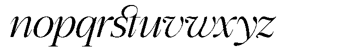 GC Mozarella Light Italic Font LOWERCASE