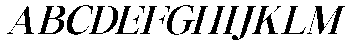 GC Mozarella Medium Italic Font UPPERCASE