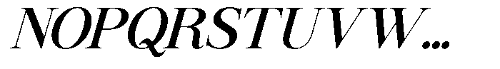 GC Mozarella Medium Italic Font UPPERCASE