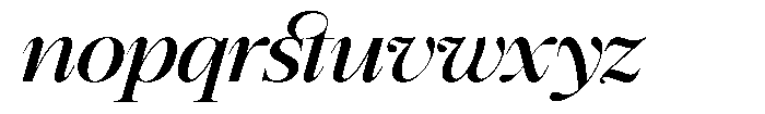 GC Mozarella Medium Italic Font LOWERCASE