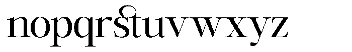GC Mozarella Regular Font LOWERCASE