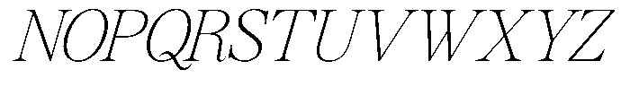 GC Mozarella Thin Italic Font UPPERCASE