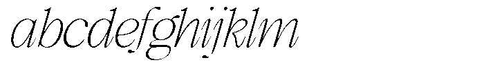 GC Mozarella Thin Italic FONT