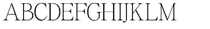GC Mozarella Thin Font UPPERCASE