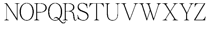 GC Mozarella Thin Font UPPERCASE
