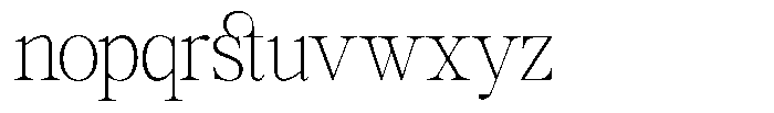GC Mozarella Thin Font LOWERCASE