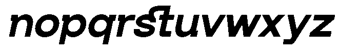 GC Natify Oblique Font LOWERCASE