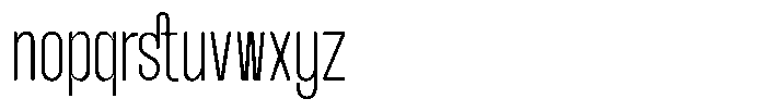 GC Neue Mancho Thin Font LOWERCASE
