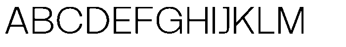GC Neue Rumble Extra Light Font UPPERCASE