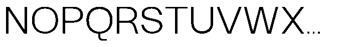GC Neue Rumble Extra Light Font UPPERCASE