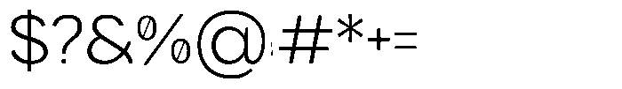 GC Nordix Extra Light Font OTHER CHARS