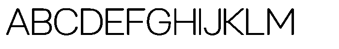 GC Nordix Extra Light Font UPPERCASE