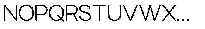 GC Nordix Extra Light Font UPPERCASE