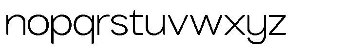 GC Nordix Extra Light Font LOWERCASE