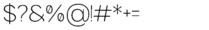 GC Nordix Thin Font OTHER CHARS