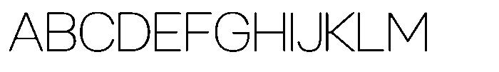 GC Nordix Thin Font UPPERCASE