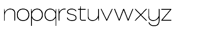 GC Nordix Thin Font LOWERCASE