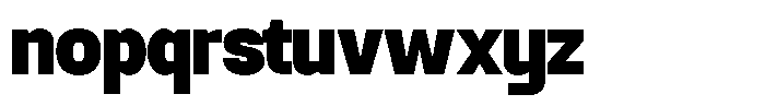 GC Noxera Display Extra Bold Font LOWERCASE