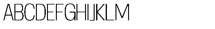 GC Noxera Display Thin Font UPPERCASE
