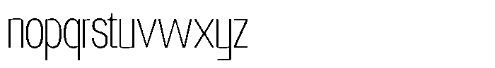 GC Noxera Display Thin Font LOWERCASE