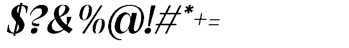 GC Once After Bold Italic Font OTHER CHARS