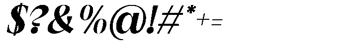 GC Once After Extra Bold Italic Font OTHER CHARS