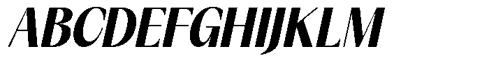 GC Once After Extra Bold Italic Font UPPERCASE