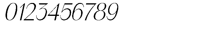 GC Once After Extra Light Italic Font OTHER CHARS
