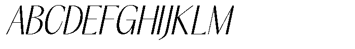 GC Once After Extra Light Italic Font UPPERCASE