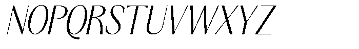 GC Once After Extra Light Italic Font UPPERCASE