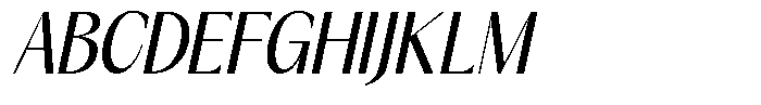 GC Once After Italic Font UPPERCASE