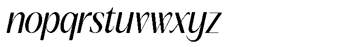 GC Once After Italic Font LOWERCASE