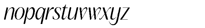 GC Once After Light Italic Font LOWERCASE
