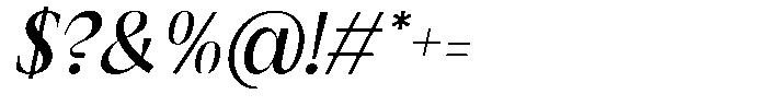 GC Once After Medium Italic Font OTHER CHARS