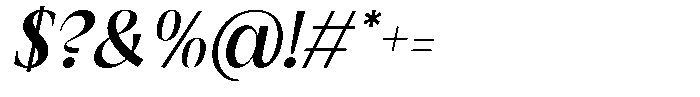 GC Once After Semi Bold Italic Font OTHER CHARS