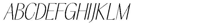 GC Once After Thin Italic Font UPPERCASE