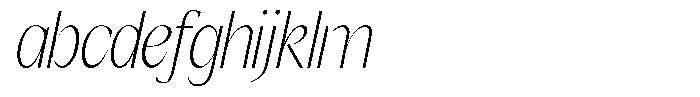 GC Once After Thin Italic FONT