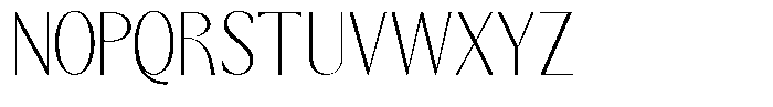 GC Once After Thin Font UPPERCASE