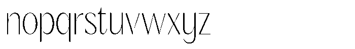 GC Once After Thin Font LOWERCASE