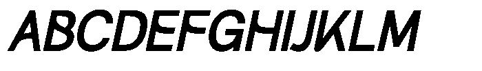 GC Palioka Oblique Font UPPERCASE