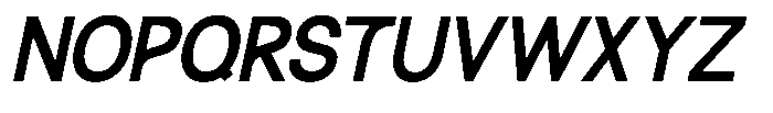 GC Palioka Oblique Font UPPERCASE