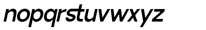 GC Palioka Oblique Font LOWERCASE