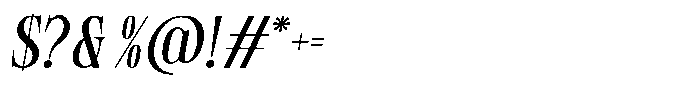 GC Polaire Slant Regular Font OTHER CHARS