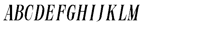 GC Polaire Slant Regular Font UPPERCASE