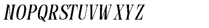 GC Polaire Slant Regular Font UPPERCASE