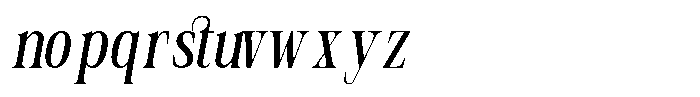 GC Polaire Slant Regular Font LOWERCASE