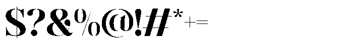 GC Pregio Bold Font OTHER CHARS
