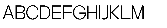 GC Protage Extra Light Font UPPERCASE