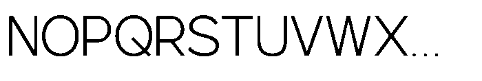 GC Protage Extra Light Font UPPERCASE