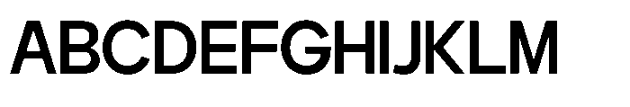 GC Protage Medium Font UPPERCASE